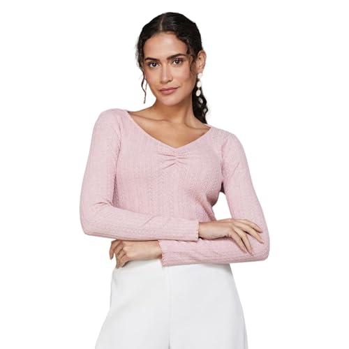 code by lifestyle women pink viscose rayon regular fit solid top_18