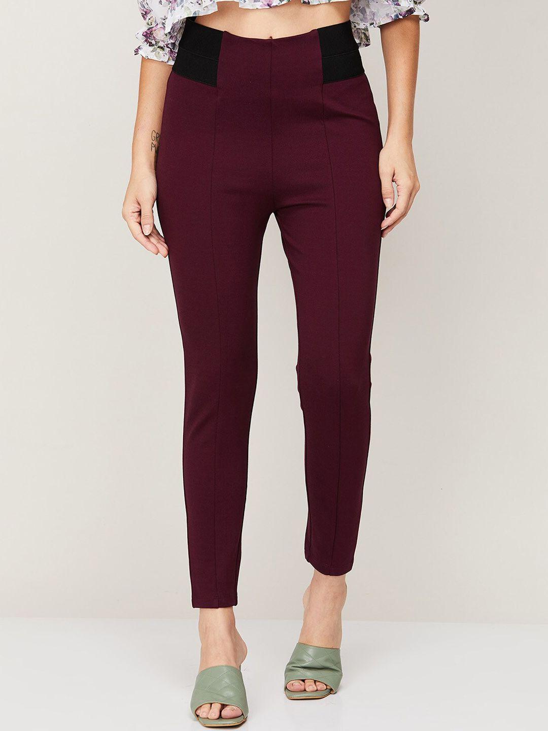 code by lifestyle women red trousers