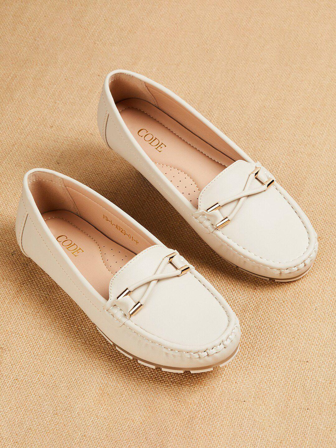 code by lifestyle women round toe slip on loafers