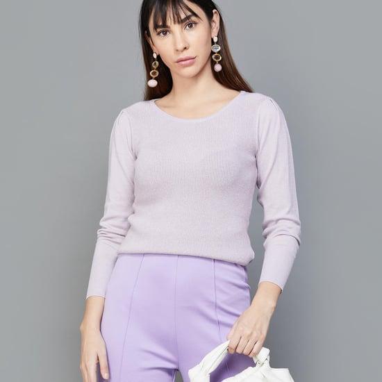 code classic women solid sweater