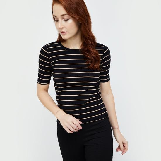 code classic women striped top