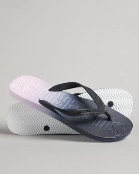 code dip dye thong-strap flip flops