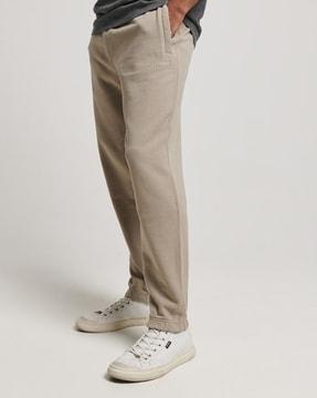 code essential overdyed men beige joggers