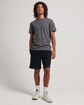 code essential overdyed shorts