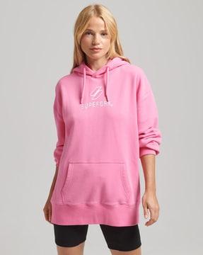 code hoodie with brand embroidery