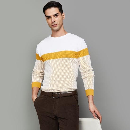 code men colourblocked sweater