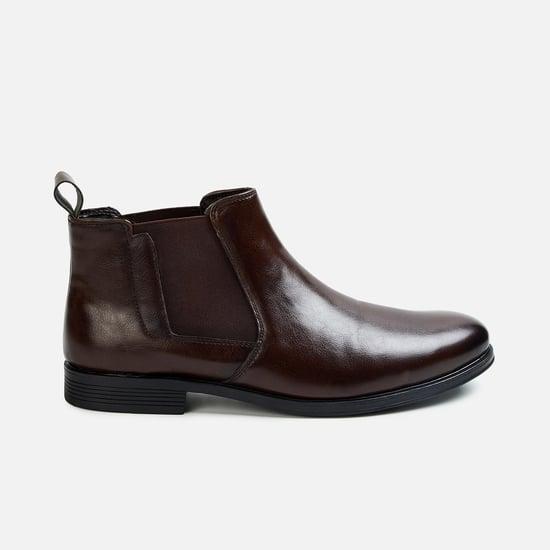 code men solid formal chelsea boots