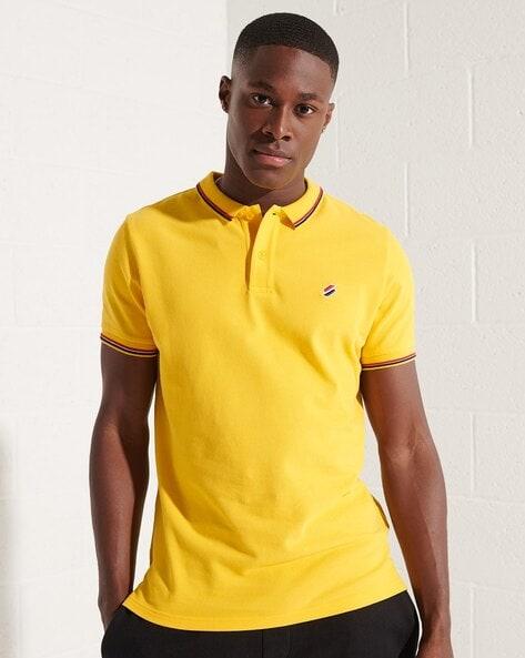 code polo t-shirt with contrast tipping