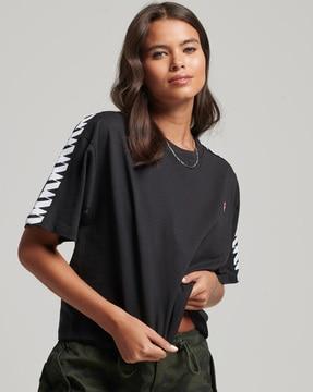 code round-neck loose fit t-shirt
