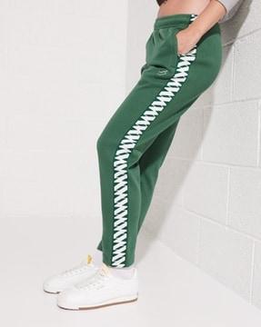 code tape track pants with slip pockets