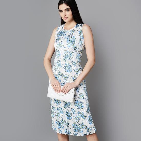 code women floral printed shift dress