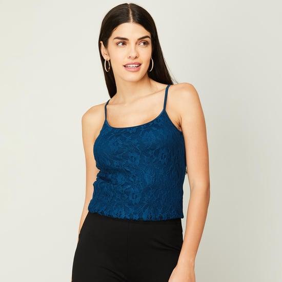 code women lace spaghetti top