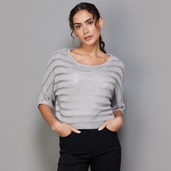 code women striped sweater top