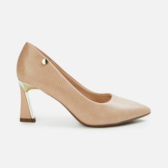 code women textured high heels