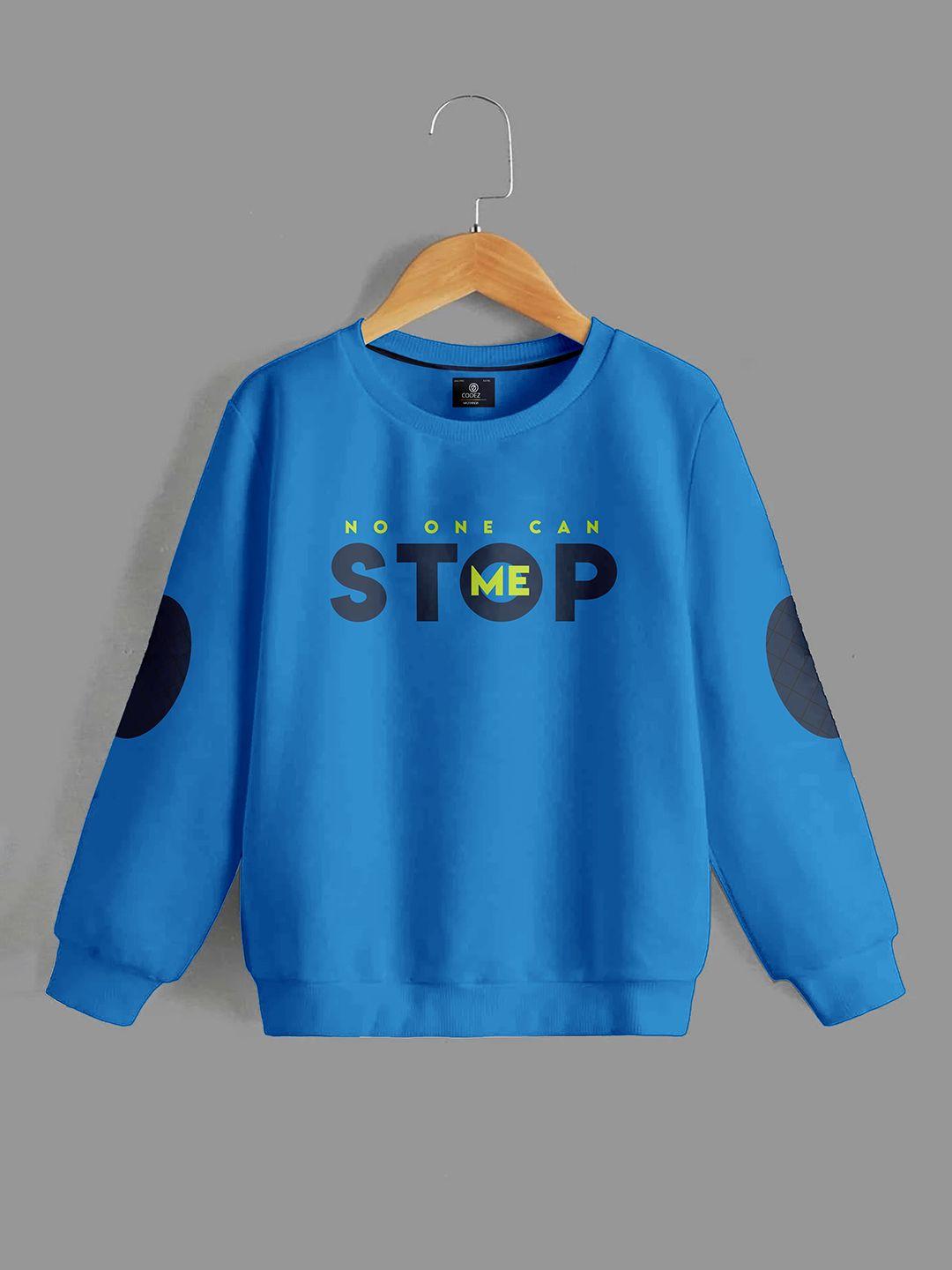 codez boys typography printed cotton sweatshirt