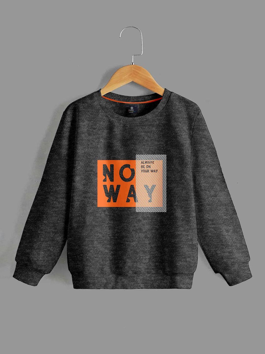 codez boys typography printed sweatshirt