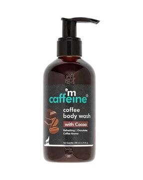 coffee with cocoa body wash