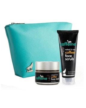 coffee skin refining kit with free travel pouch