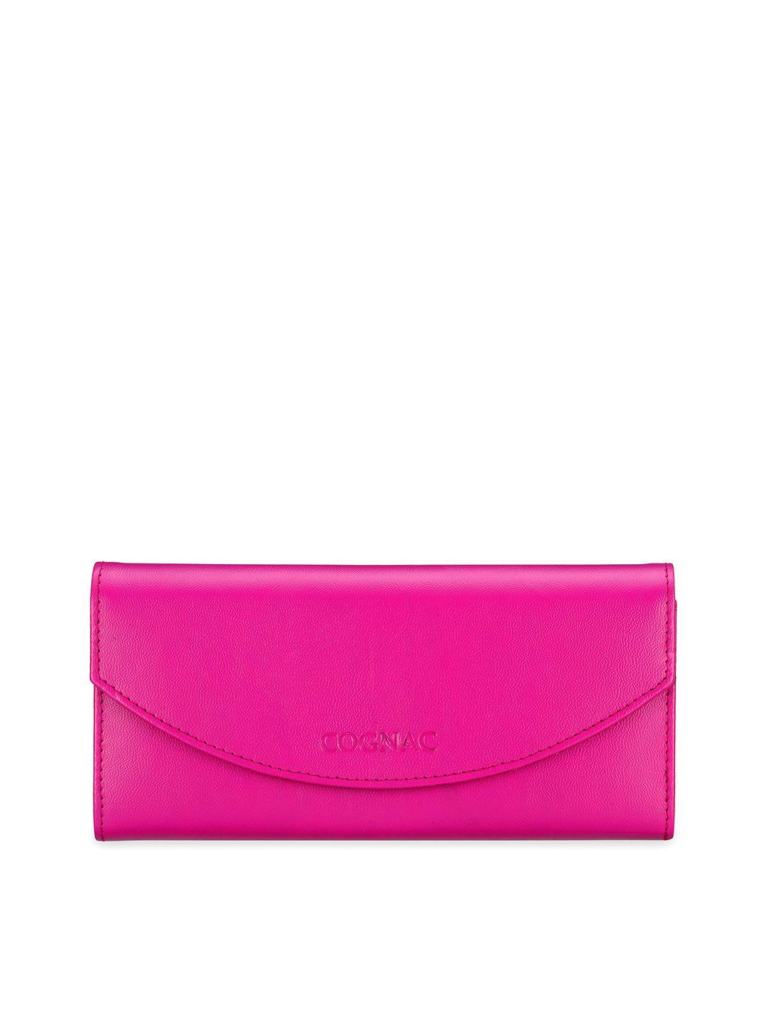 cognac magenta wallet