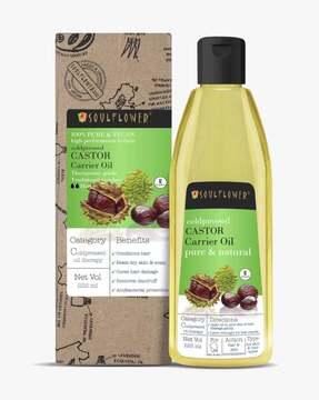coldpressed castor oil for hair & skin