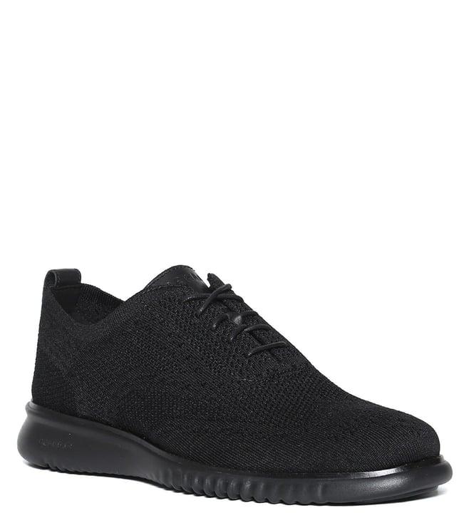 cole haan men's 2.zerogrand stitchlite black sneakers