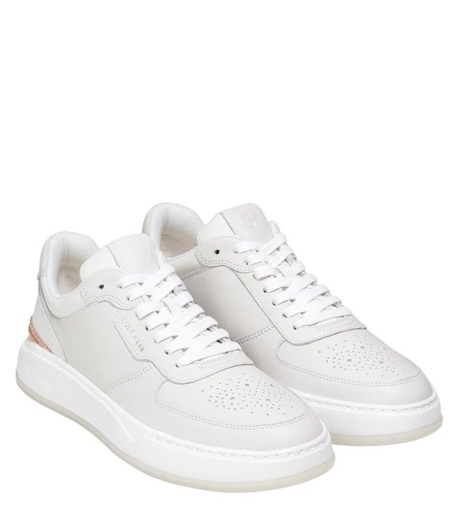 cole haan men's grandpro crossover off white sneakers