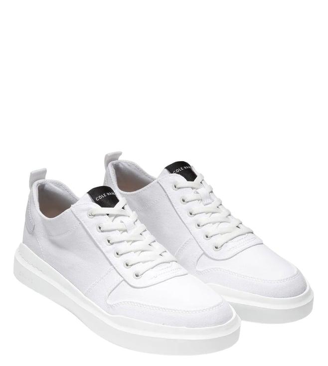 cole haan men's grandpro rally canvas court off white sneakers