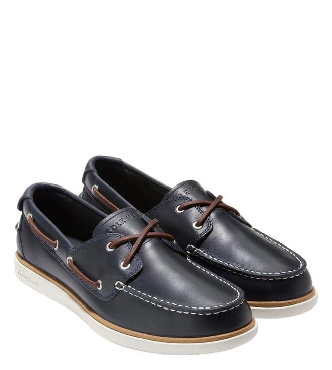 cole haan men's grandpro windward navy boat shoes