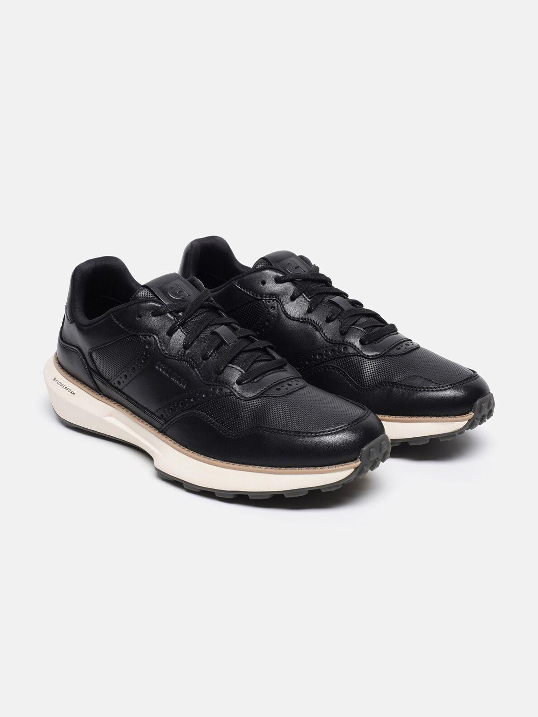 cole haan men perforated leather sneakers