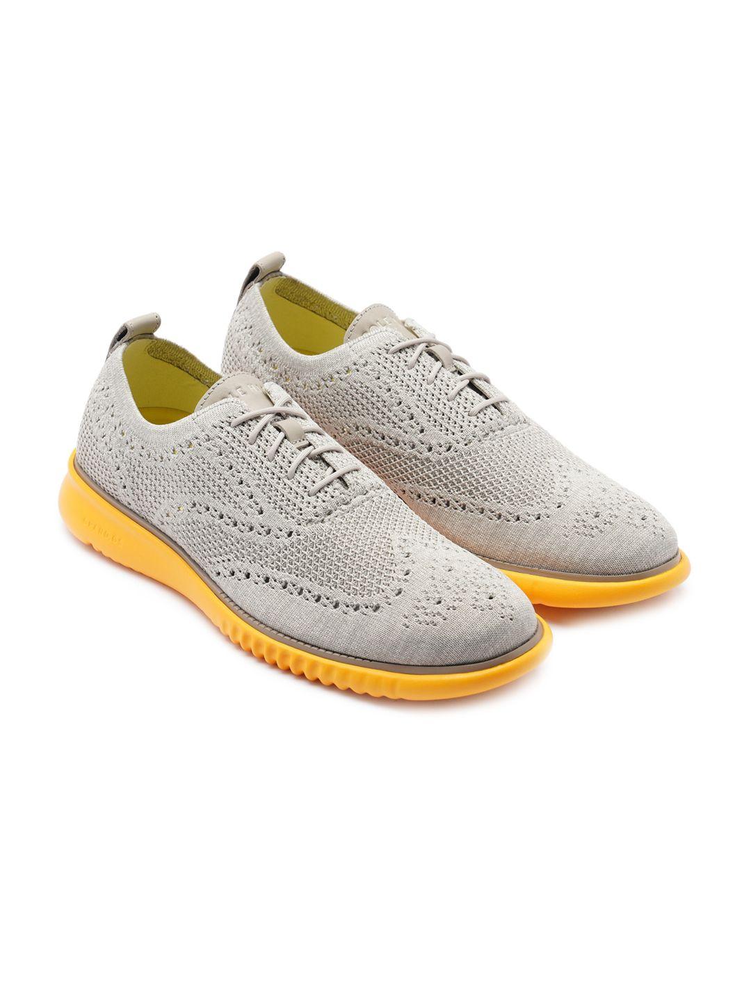 cole haan men woven design oxfords