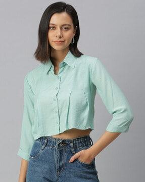 collar-neck classic shirt