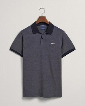 collar neck polo t-shirt with brand name