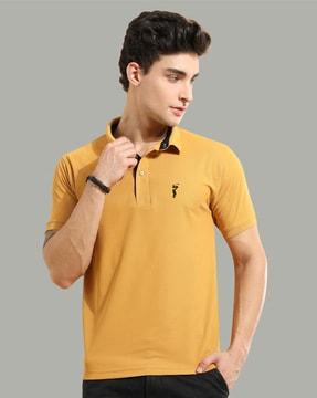 collar-neck polo t-shirt