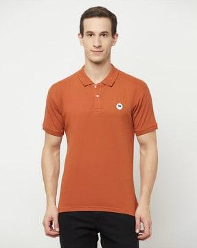 collar-neck polo t-shirt