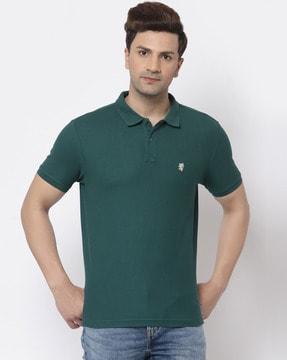 collar-neck polo t-shirt