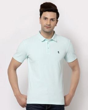 collar-neck polo t-shirt