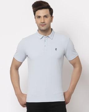 collar-neck polo t-shirt