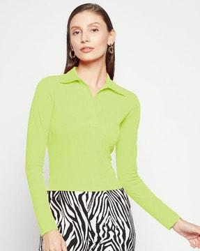 collar neck top