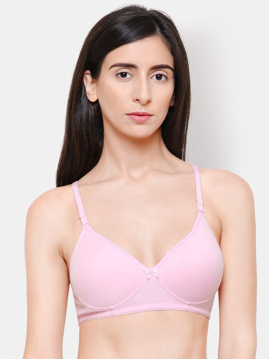 college girl women pink bra heavily padded