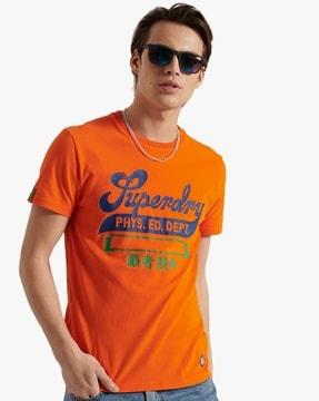 collegiate graphic standard weight slim fit crew-neck t-shirt