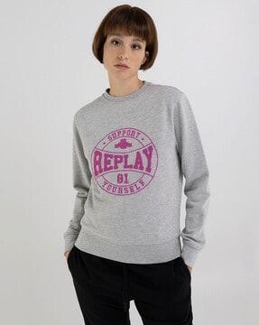 collegiate skinny fit garment dyed sweatshirt