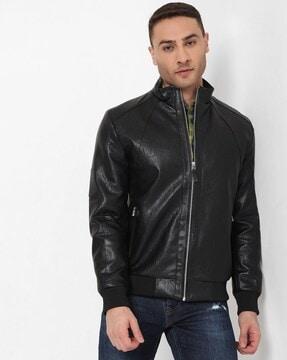 collin zip-front jacket