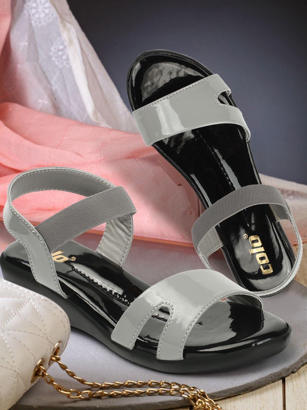 colo grey wedge sandals