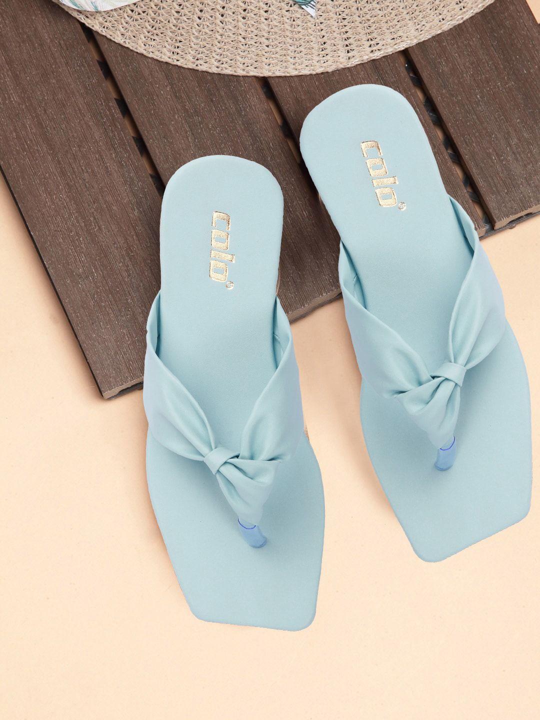 colo women open-toe flats with bow