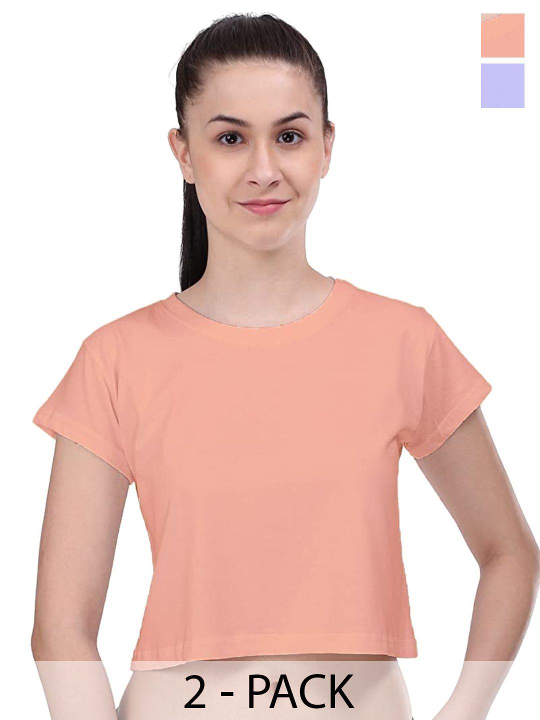 color capital pack of 2 cotton tops
