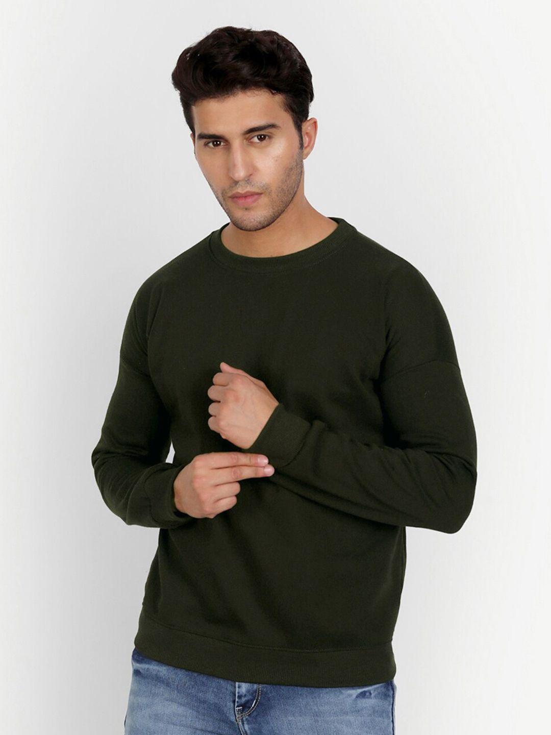 color capital round neck pullover sweatshirt