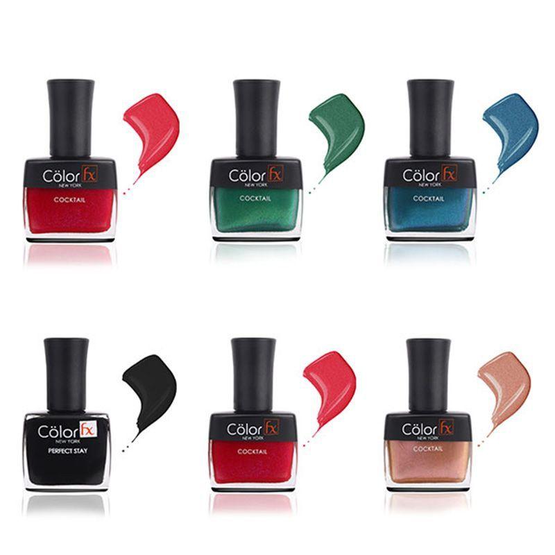 color fx club collection nail enamel - pack of 6
