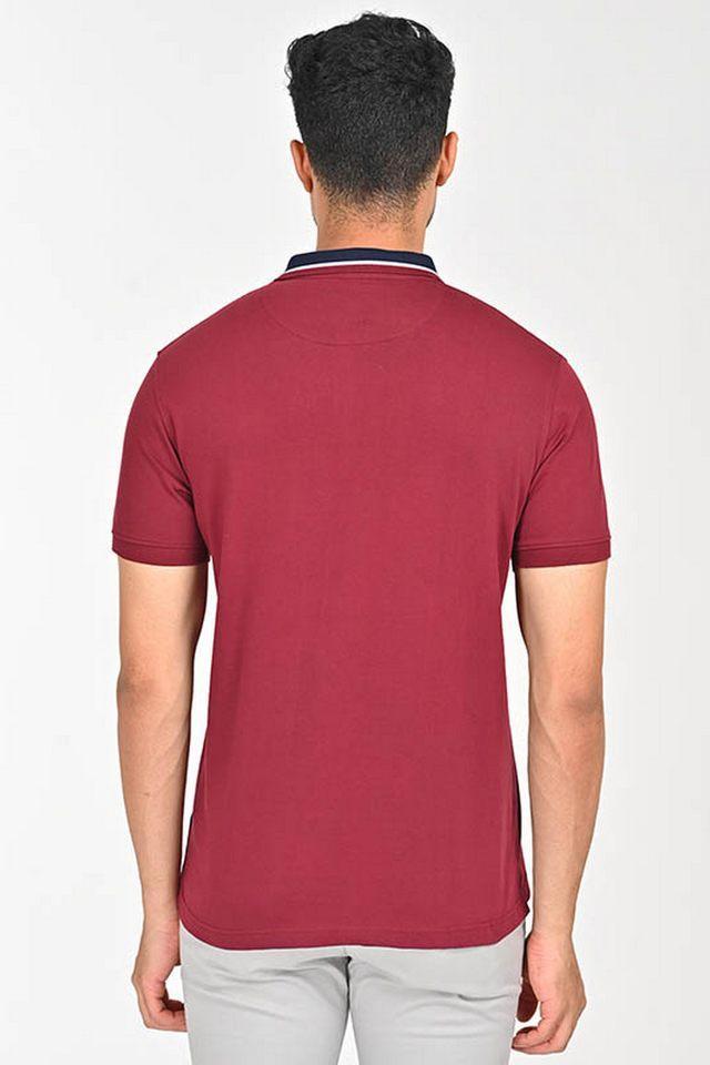 color block cotton polo mens t-shirt