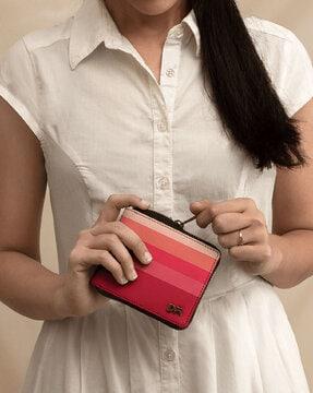 color-block travel wallet