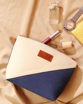 color-blocked  pouch